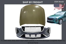 Fit 2020 - 2025 Cadillac CT4 Front Bumper Complete Assembly & Hood panel Steel