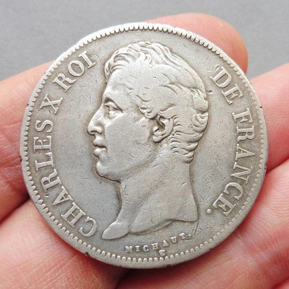 Charles X - 5 Francs - 2e Type - 1827 A Paris - Photo 1/2