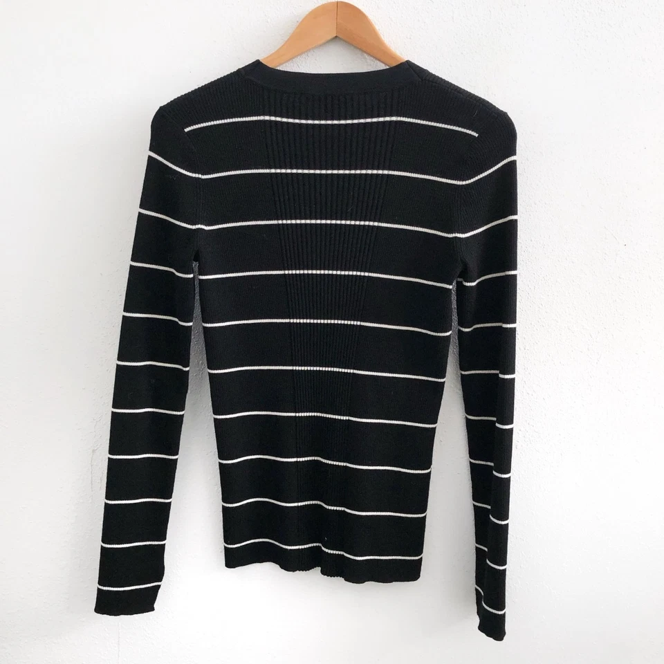 Suéter a Rayas ATHLETA Bayside Mezcla Lana Merino Talla Pequeña Foto 2 de 4