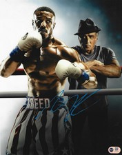 MICHAEL B JORDAN SIGNED ADONIS CREED 14x11 PHOTO (ACG CERT AG17819)