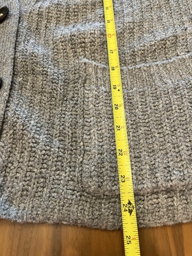 Urban Outfitters Cardigan Sweater Women Sz S Gray Oversized Preppy Classic - Picture 5 of 14