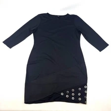 MSK Womens Large Black Long Sleeve Dress 