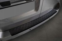 FüR Opel Zafira Life 2019-> Ladekantenschutz Aluminium Schwarz Matt