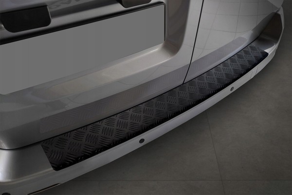FüR Opel Zafira Life 2019-> Ladekantenschutz Aluminium Schwarz Matt-image