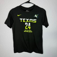 Nike Dallas Wings Arike Ogunbowale 24 Rebel Tee Youth M 10/12 NWT