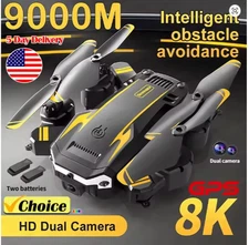 QJ S6/G6 GPS Drone 4K HD Camera Foldable RC Quadcopter Obstacle Avoidance