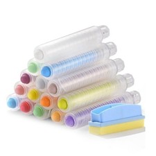 15Pcs Dustless Chalk with Holder Whiteboard Eraser for Chalkboards Blackboards