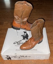 Vintage Women s Larry Mahan Full Quill Genuine Ostrich Western Boots - Size 6B