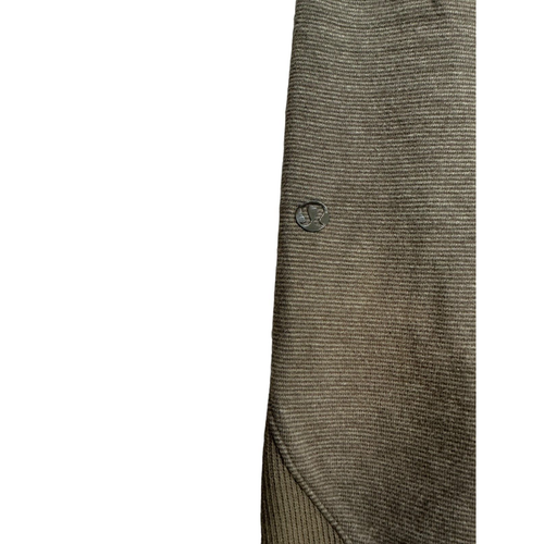 lululemon Refine Crop Leggings Wee Stripe Fatigue Olive Green Size 4 Yoga - Picture 7 of 7