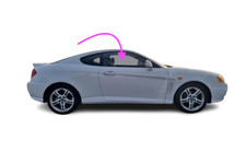 Fits: 1997-2001 Hyundai Tiburon 2D Coupe Front Right Passenger Door Glass Window