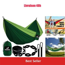MalloMe Hamac Extérieur Double 2 Places - Camping Portable Nylon