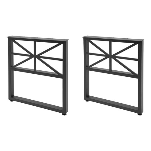 Metal Table Legs, 2PCS Table Legs, Heavy Duty Desk Legs Black - 第 4/12 張圖片