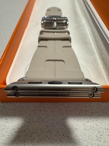 Bracelet Apple Watch HERMES Kilim Béton 46mm Occasion - Photo 6 sur 7