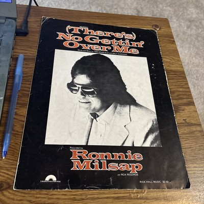 #ad #ad There#x27;s No Getting Over Me Brasfield Aldridge Sheet Music Ronnie Milsap 1981 $5.24