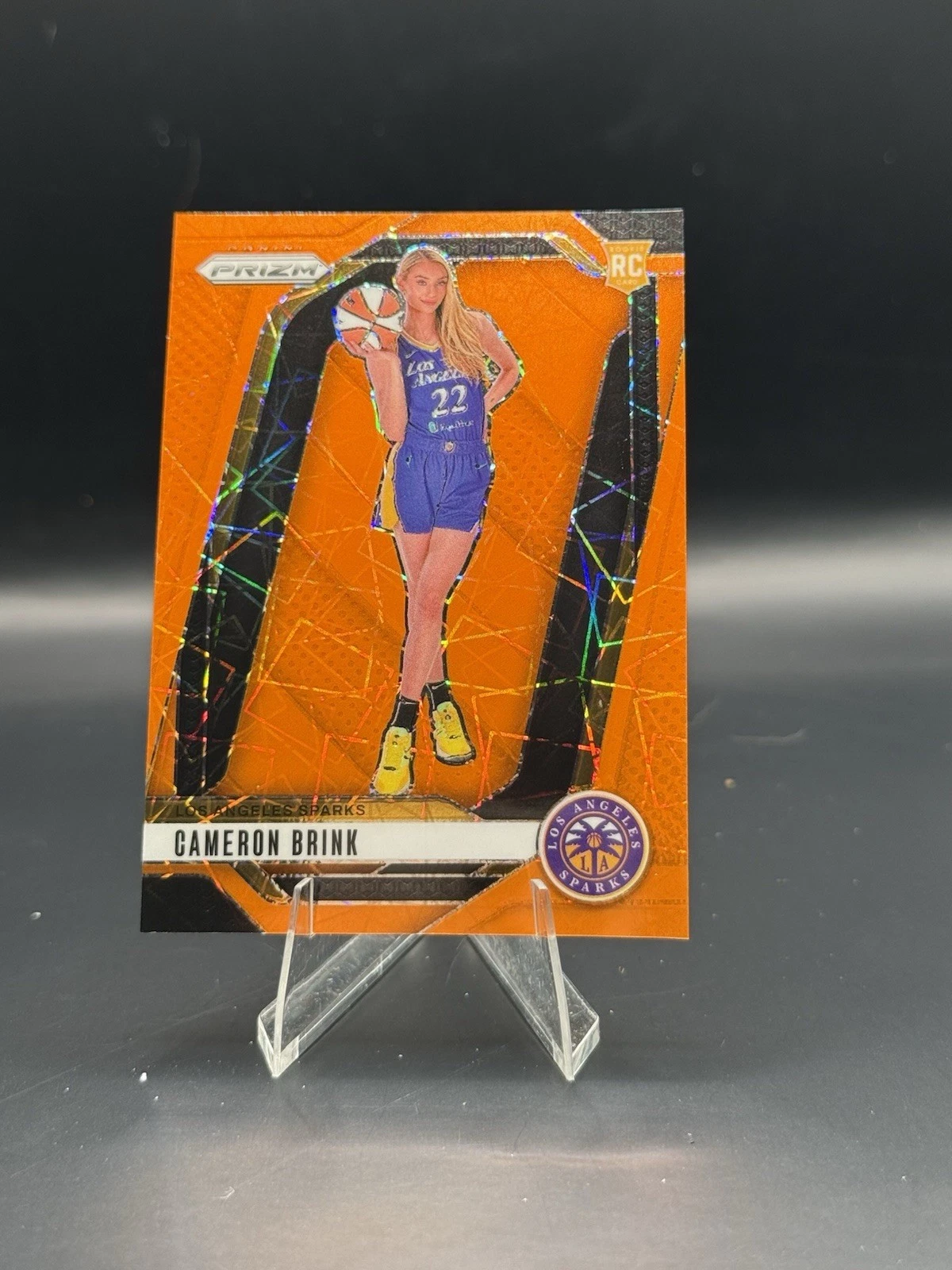 2024 Panini WNBA Prizm Cameron Brink RC Orange Velocity Rookie #143 Sparks