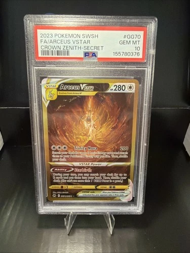 PSA 10 Arceus VSTAR (Secret) Gg70/Gg70 Swsh: Crown Zenith: Galarian Gallery Holo