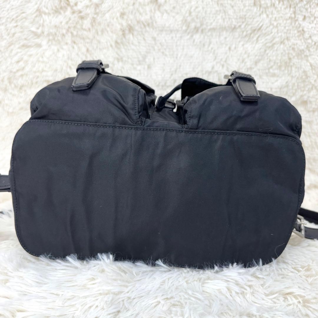 PRADA backpack triangular logo drawstring nylon b… - image 7