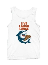 Shark Pizza Fun Slogan Design Men's Tank Top