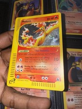 Moltres H20/H32 Skyridge Holo ~ Vintage Pokemon ~ WOTC BIG DOUBLE SWIRL💫💫