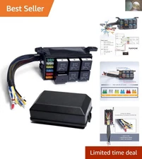 Compact Prewired 12V Relay Fuse Box - Maximum Safety for Your Vehicle's Needs