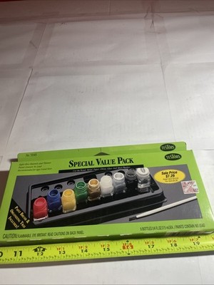 Vintage Sealed 1996 Testors 9 Bottle Set Never Opened 9146