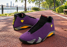 Jordan 14  Purple Ferrari  PE Men's Size US 7-12 NEW