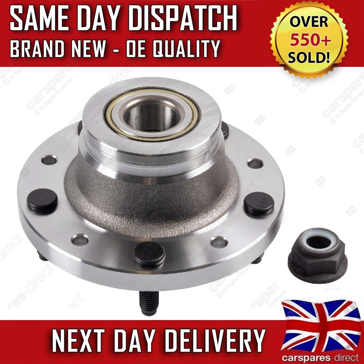 FORD TRANSIT MK7 2006-2014 REAR WHEEL HUB & BEARING KIT WITH
