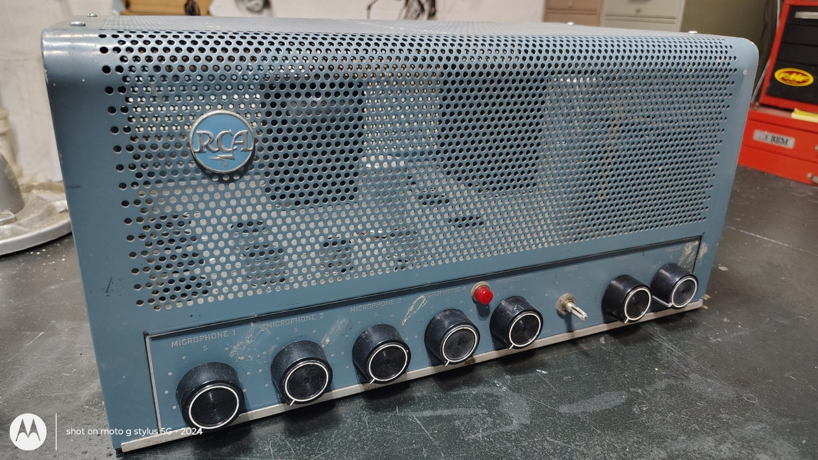 Vintage 1950s RCA MI-12154-A 30W Tube PA Amplifier/Mixer-Parts or Repair-AS IS