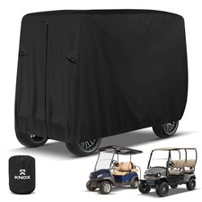 KNOX Black Golf Cart Storage Cover, 2 2/4 Passenger, for EZGO, Club Car, Yamaha