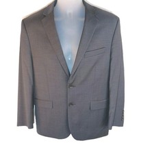 Kenneth Cole Awear-Tech Suit Jacket Blazer Size 40 Charcoal Extreme Slim