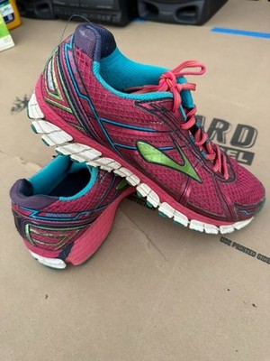 Brooks Womens Adrenaline GTS 15 Magenta Running Shoes Sneakers Size 9.5