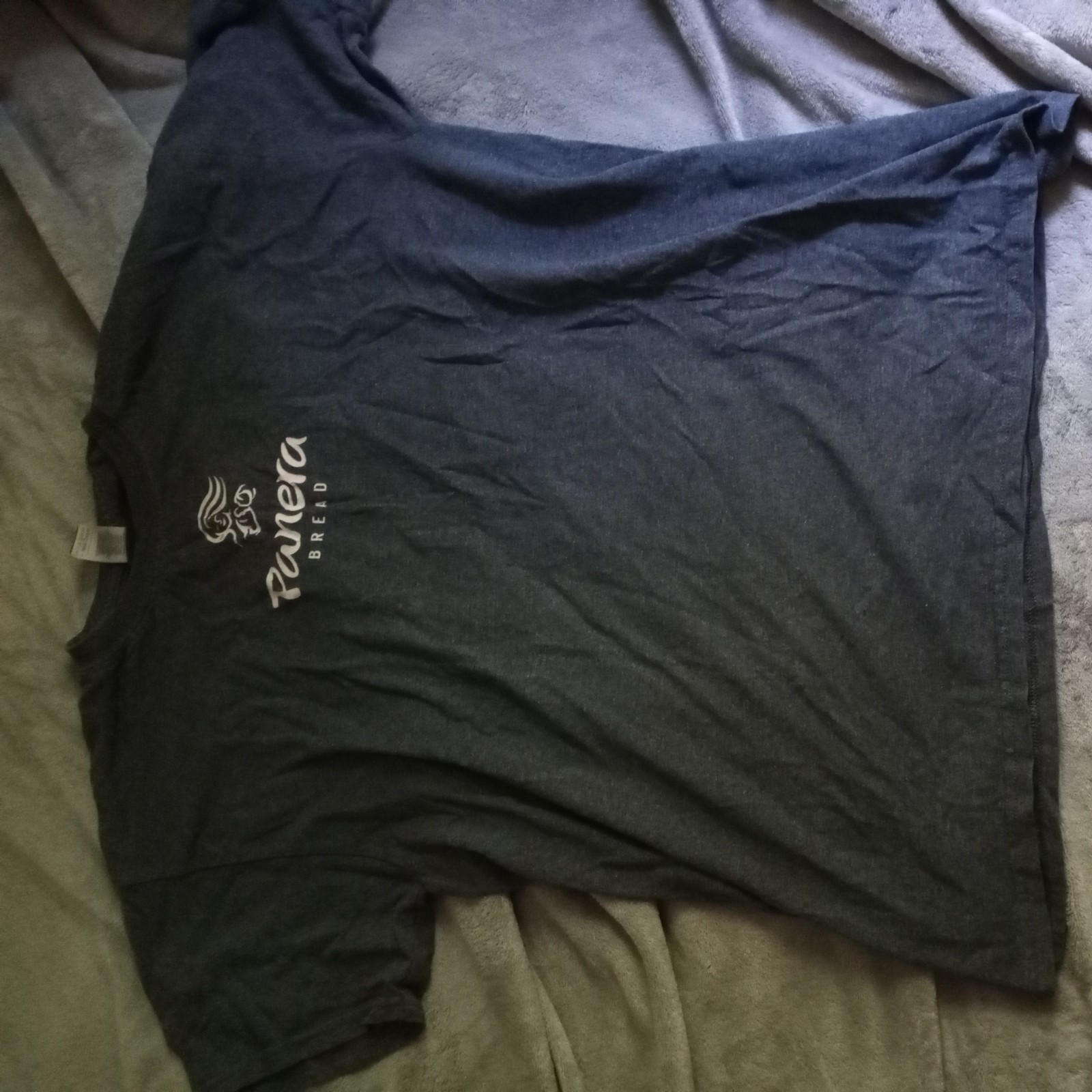 Lot of 5 Panera Bread Employee T-Shirts – Large Size – Café Uniform Work Shirts