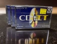 4 Pack Sony CD-IT High Bias Type II - 90 Minute Cassette Tapes - New / Sealed