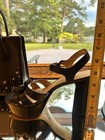 Michael Kors Black Platform Sandals Studded Bow Ankle Strap Block Heel 8 — photo 6