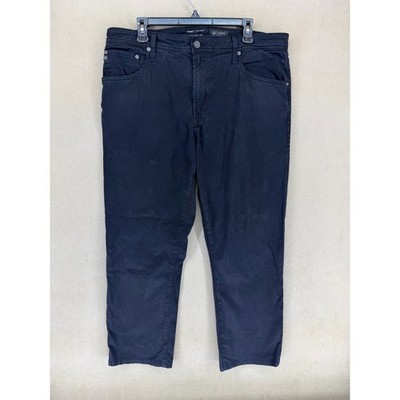AG Adriano Goldschmied Everett Slim Straight Black Mens Jeans 38x32