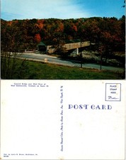 Postal Puente cubierto West River West Dummerston Vermont