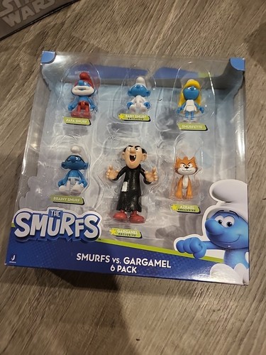 GARGAMEL VS Smurfs 6 Figure Multipack - Features 2-Inch Smurfette Papa Smurf - Picture 4 of 4