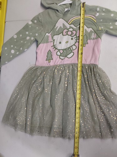 Hello Kitty By Sanrio L Hooded Long Sleeve Sweater Top Tutu Bottom Dress - Picture 5 of 5