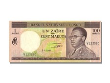 [#22047] Banknote, Congo Democratic Republic, 1 Zaïre = 100 Makuta, 1967, UNC(65