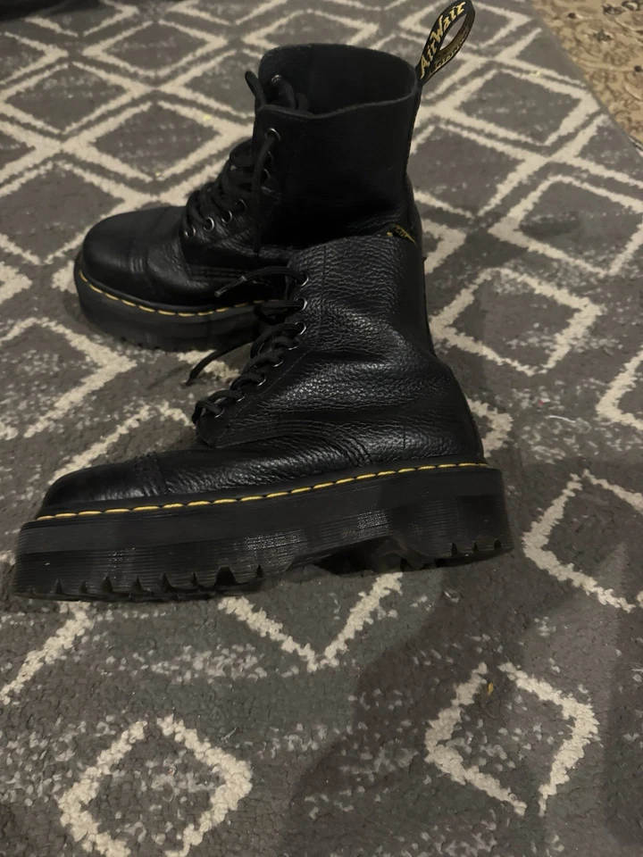 Doc Martens Jadon Animal Clash Leather Platform Boots Size UK 6.5 EU 40, photo 3 of 5