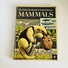 Vintage "Golden Bookshelf Natural History: Mammals" 1963 Golden Press RARE