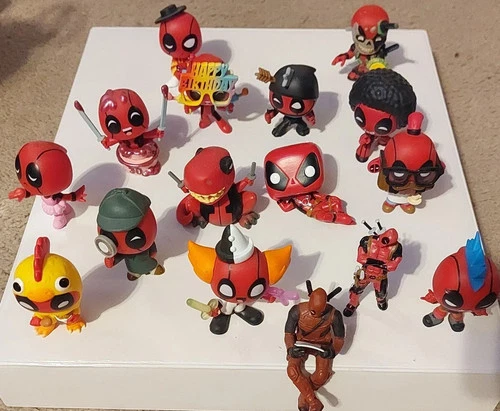 Funko Pop Deadpool Mystery Minis & Bitty Pops Lot of 30! Marvel.