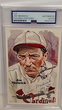 Joe Medwick PSA/DNA SIGNED Perez Steele Postcard Cut (d. 1975) Autographed