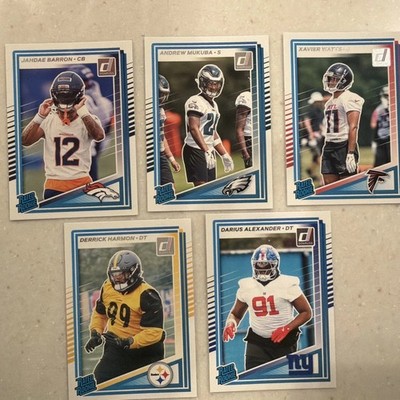 Lot Of 5 Rated Rookies 2025 Donruss Xaiver Watts Jahdae Barron Andrew Mukuba