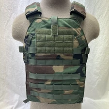 London Bridge LBX-0300-L Woodland M81 Large Modular Plate Carrier God’s Plaid