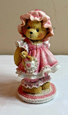 Enesco Cherished Teddies Figurine - Customer Appreciation Teddy Holding On