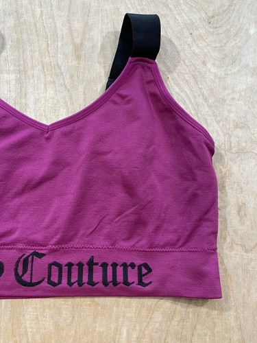 Juicy Couture Bralette Women Size 2X Pink Intimates Bra Wireless Stretch - Picture 2 of 6