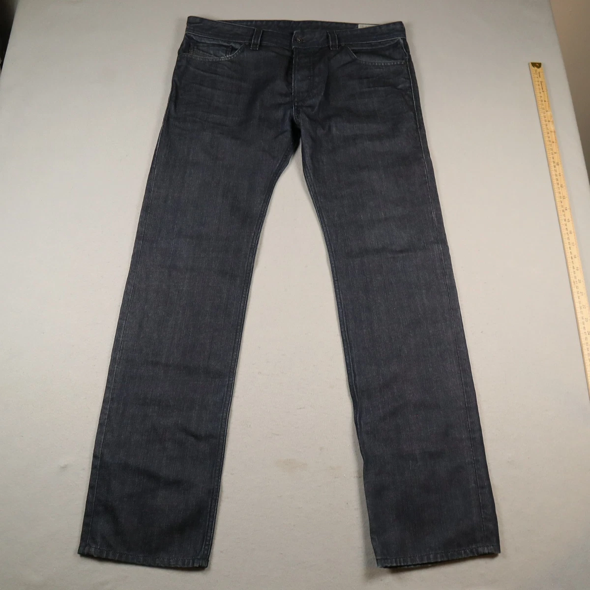Diesel Waykee 0886Z Uomo Nero Dritto Cotone Stretch Jeans W27 L32 Ragazzi