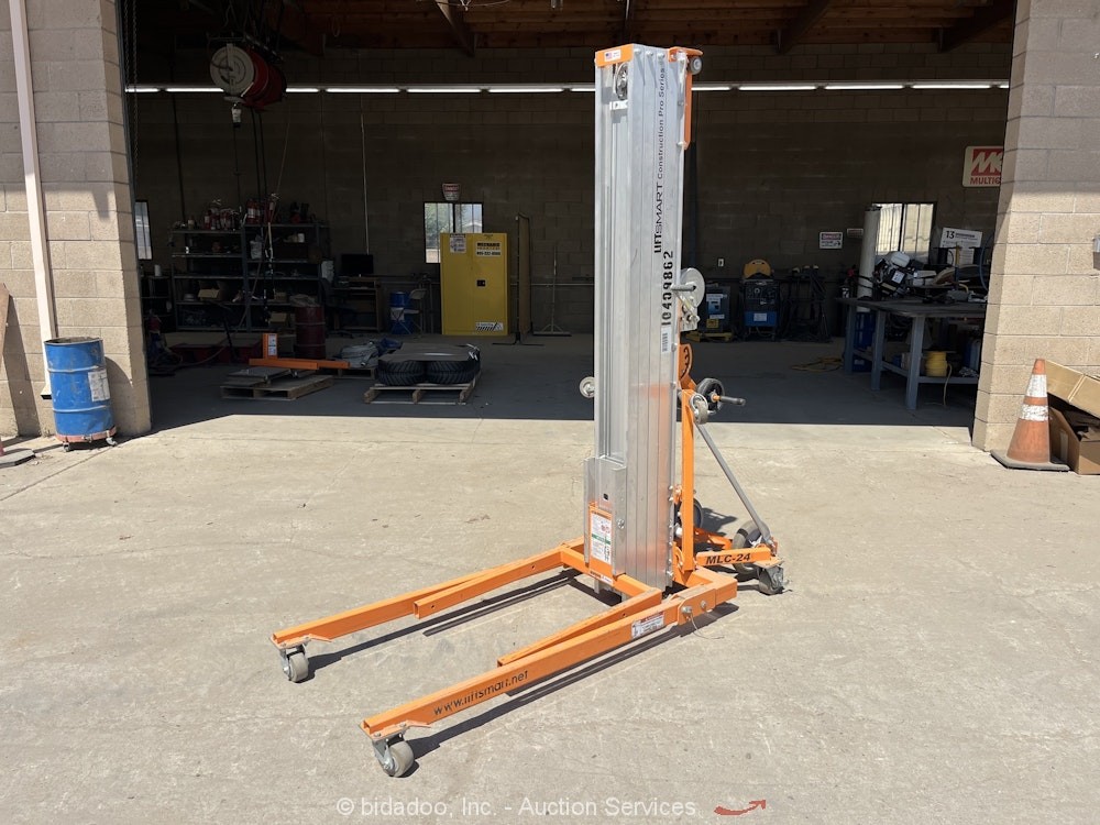 2023 LiftSmart MLC-24 24' Portable Vertical Material Lift Hoist Crank bidadoo