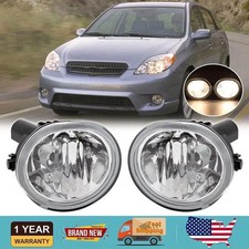 Clear Lens Fog Lights Front Bumper Lamp For Toyota Matrix Pontiac Vibe 2003-2008